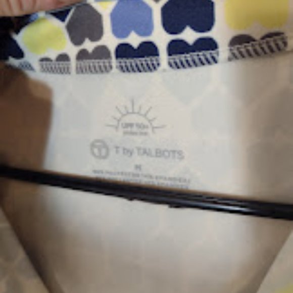 T BY TALBOTS WOMEN'S ON THE MOVE HALF ZIP MOCKNECK PULLOVER - ROW OF HEARTS MED - Picture 4 of 5